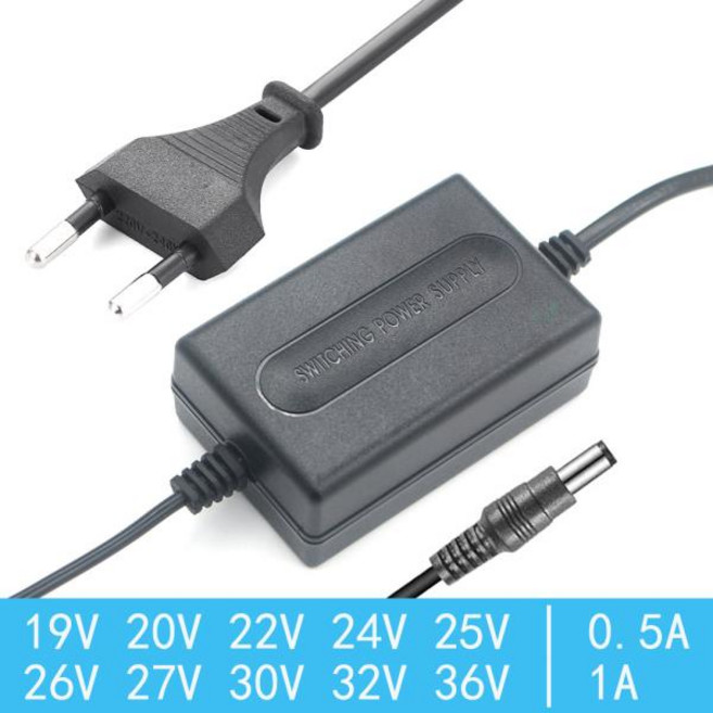 DC 전원 공급 장치 19V 20V 0.5A 1A 로봇 청소기 어댑터 코드 충전기, 01 0.5A-EU PLUG, 10 36V