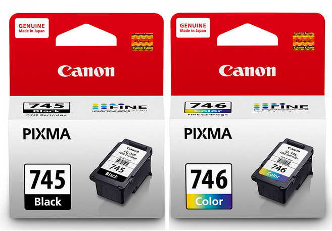 Canon 墨水匣組 適用於 MG2470 MG2570 MG3070 TS3170 MX497 IP2870 TR4670, PG-745+CL-746 墨水組, 1套