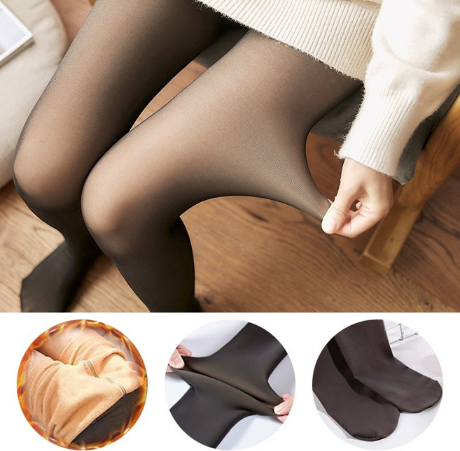 올라이프지 1+1 골프 기모 착시 스타킹 유발 무발 융털 타이즈 레깅스