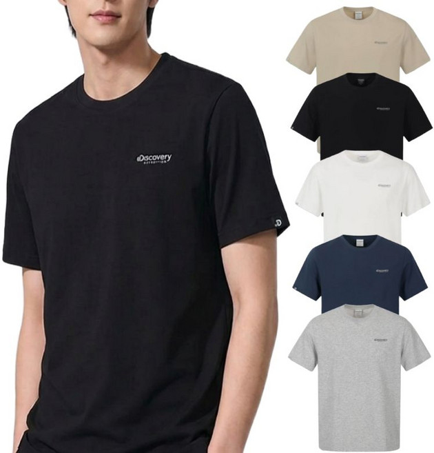 [국내매장판]디스커버리 남자 반팔티 기본티 냉감 쿨링무지티 커플티