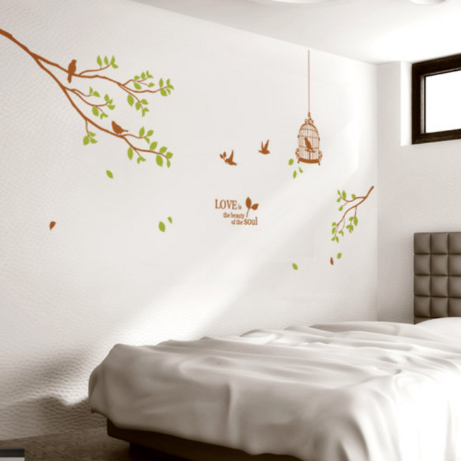 큐데코 셀프인테리어 포인트스티커, 시크릿가든-6(대형) - 브라운