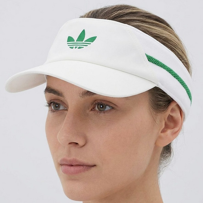 아디다스 베이직 남여공용 선바이저 사이즈 조절 가능한 자외선 차단 모자 테니스 골프 러닝 등산 야외운동 썬캡