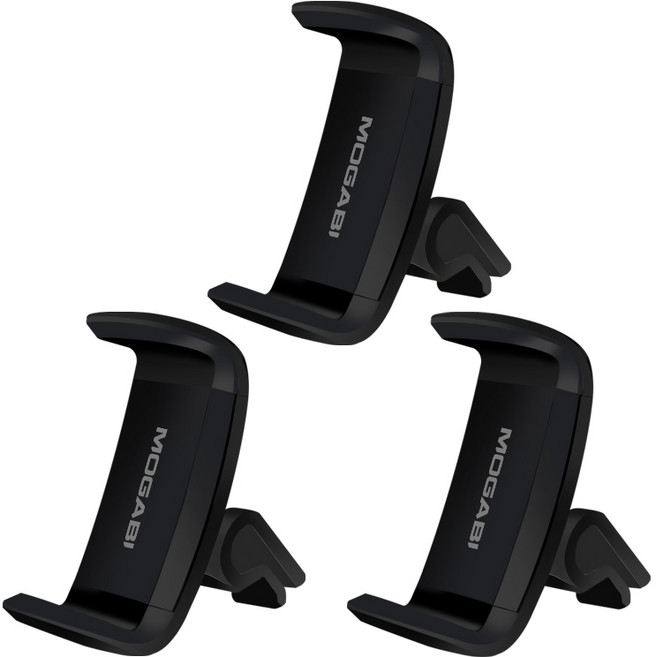 모가비 송풍구형 차량용 거치대 MOG-004, 3개, 블랙