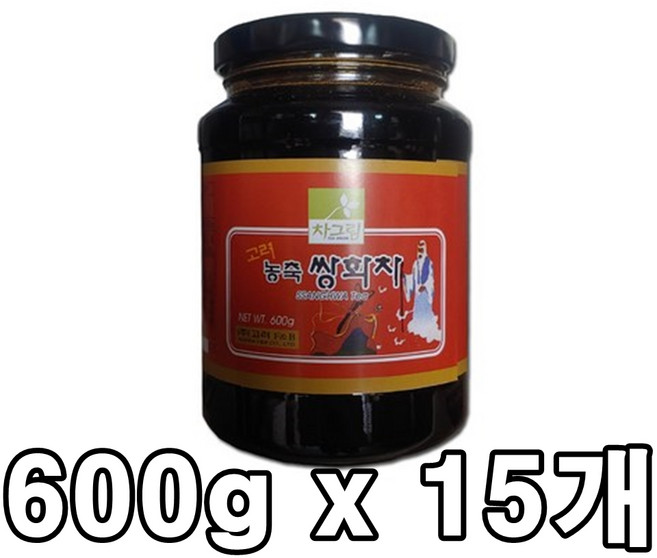 차그림 농축 쌍화차600g 15개입, 600g, 1박스