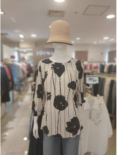 조이너스 라운드 프린트플라워 블라우스JAEU5-WRB320