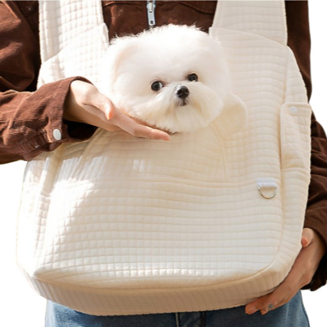 올베리 강아지 포대기 앞가방 고양이 이동가방 1P, 차분한 그레이, 1개