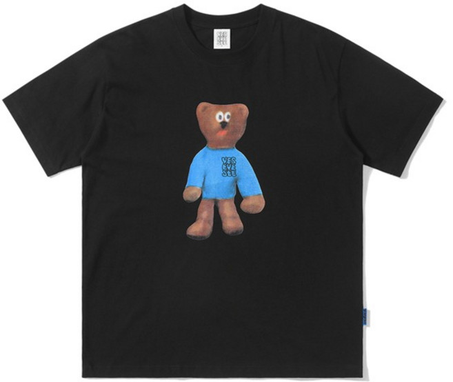 [예스아이씨] yeseyesee_ Vacant Bear Tee Black