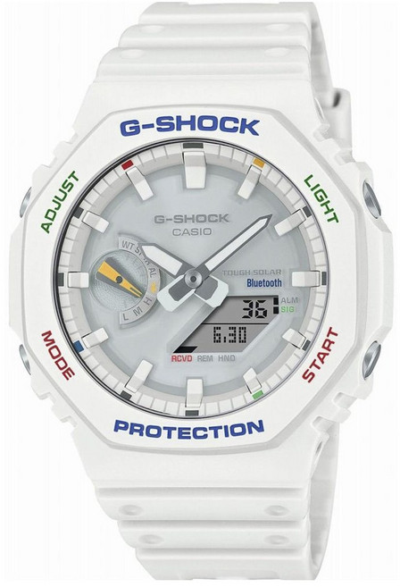 지샥 프로텍션 블루투스 터프 솔라 남성 스포츠 손목시계 GA-B2100FC-7AJF