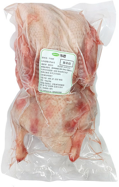 가나안식품 통오리 백숙용 한마리 국내산 냉동오리, 1.8kg, 1개