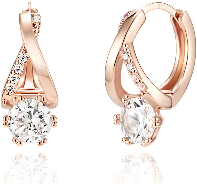 Elle Accessories 14K GF 閃亮耳環 ELGPEE461