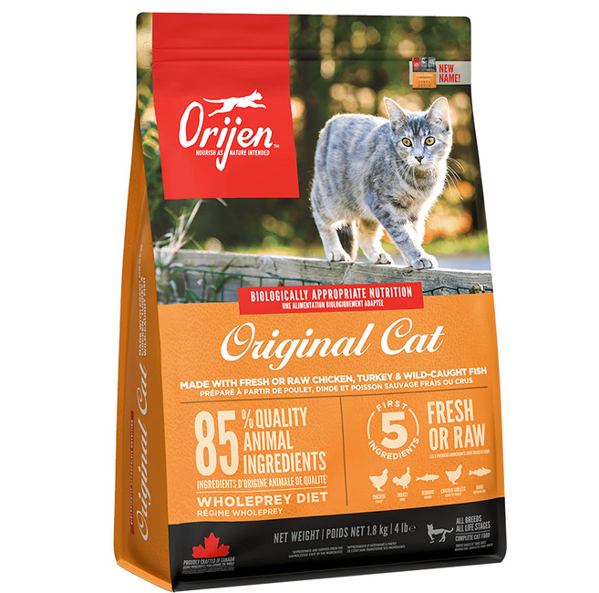 Orijen 歐睿健 台灣公司貨 全齡貓 無穀配方 乾飼料, 鮮雞肉, 1800g, 1袋