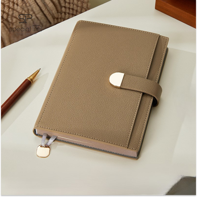 스페셜라이프 업무용 다이어리 가죽 심플 A5, 브라운
