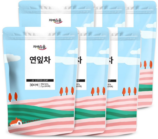 차예마을 국내산 연잎차 30티백.., 1g, 30g, 30개입, 6개