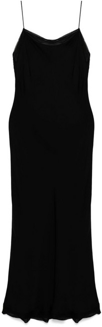 토템 새틴 슬립 맥시 드레스