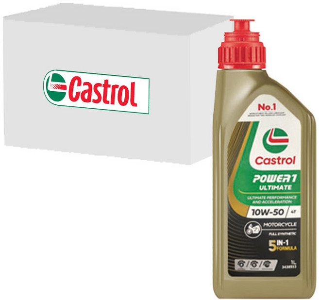 캐스트롤 4T 파워원 POWER1 ULTIMATE 10W50 (1L x 6개), 1L, 6개