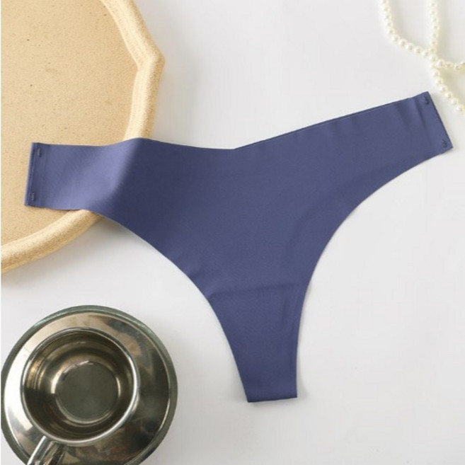 無痕冰絲丁字褲, 冰絲丁字褲【藍】