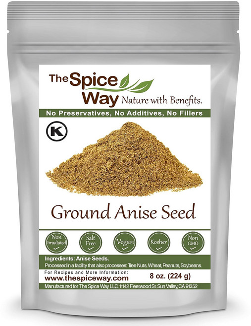 더 스파이스 웨이 프리미엄 아니스 씨앗 - 분쇄 씨앗 (22 The Spice Way Premium Anise Seeds - Ground seeds (8 oz) also calle, 1개, 226g