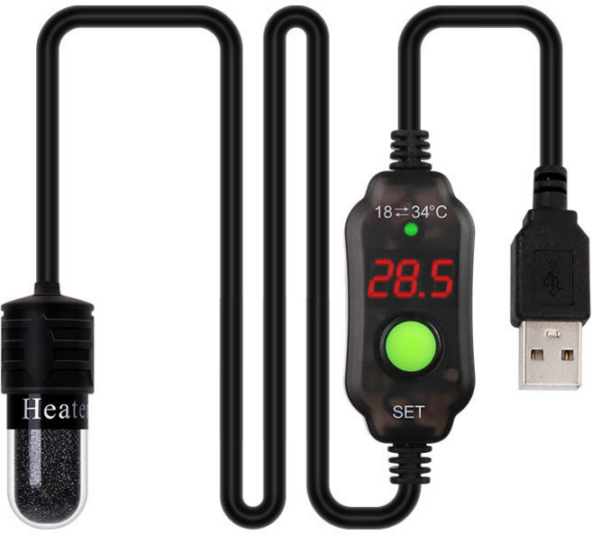 水族加溫棒 魚缸控溫器, 1個, 升級款(離水斷電款)