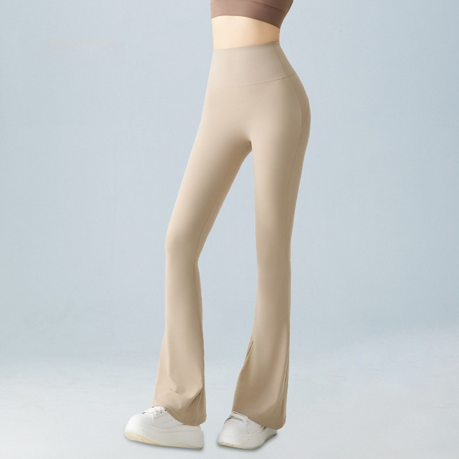 Seofst 여성 여름 하이웨이스트 부츠컷 요가 힙업 팬츠