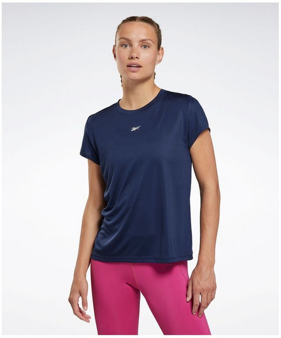 리복 여성 WOR Commercial Poly 반팔 티셔츠 - 네이비 HK483