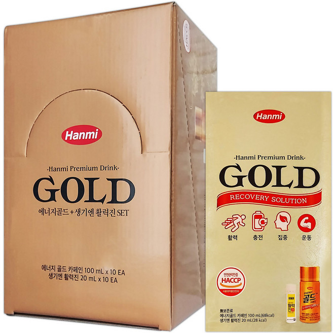 한미약품 에너지골드 카페인 + 생기엔 활력진 세트, 10세트, 100ml