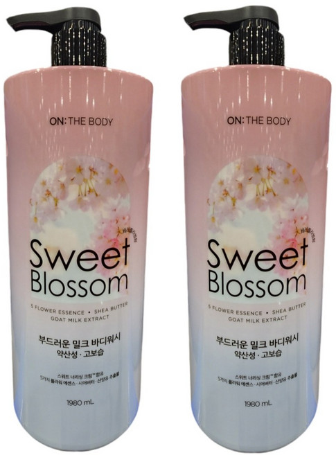 온더바디 스위트블라썸 바디워시 1980ml, 2개, 1.98L