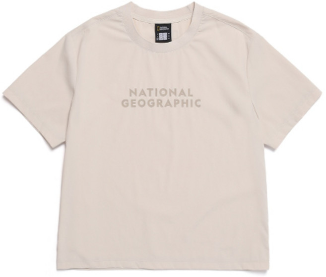 내셔널지오그래픽 NATIONALGEOGRAPHIC N252WTS971 여성 프로즌큐브 반팔티셔츠 OAK BEIGE