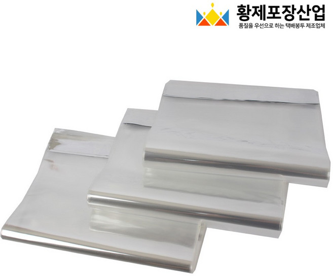 황제포장산업 접착식 의류 포장봉투 PP 속포장지 투명, 100매입
