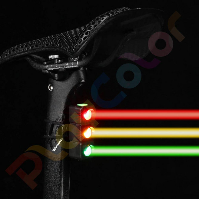 PCB 自行車尾燈 紅綠燈造型警示燈 TYPE-C充電, 1個