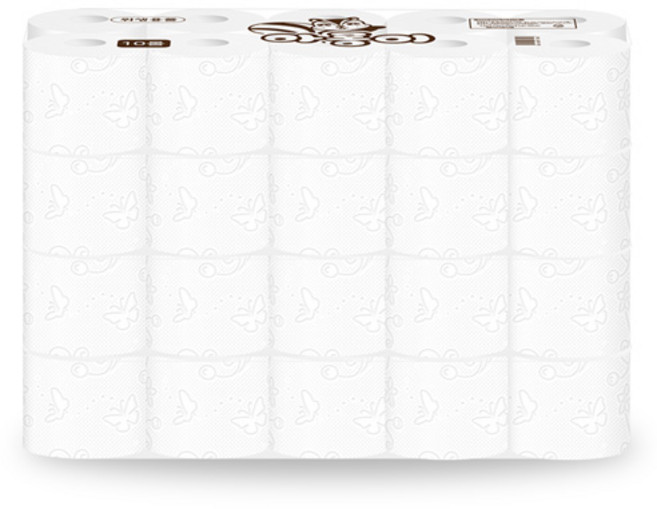 한아름산업 천연펄프 두루마리 아롱이 화장지 3겹 40M x 10롤, 4개