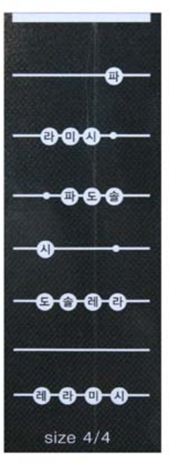바이올린 지판 포지션 필름 스티커 4/4 3/4 1/2 1/4, 1개