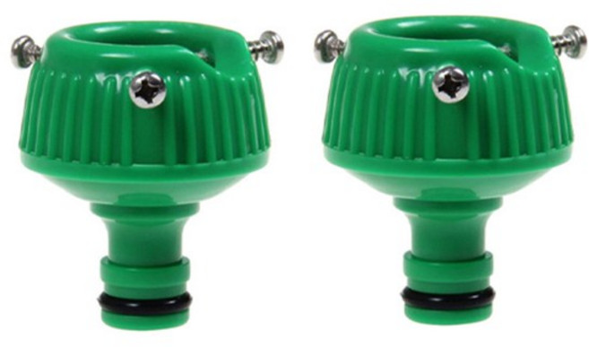 물호스 부속 수도 연결 부속품 고정 호스 부품 어댑터, 2개, 3번 일반 수도꼭지커넥터 나사형