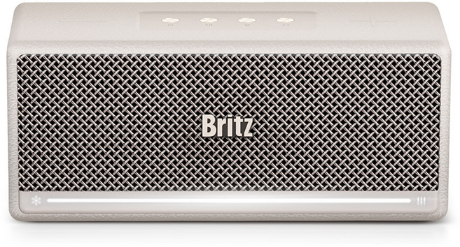 브리츠 플러스 블루투스 스피커, BZ-GBUTTON, 베이지