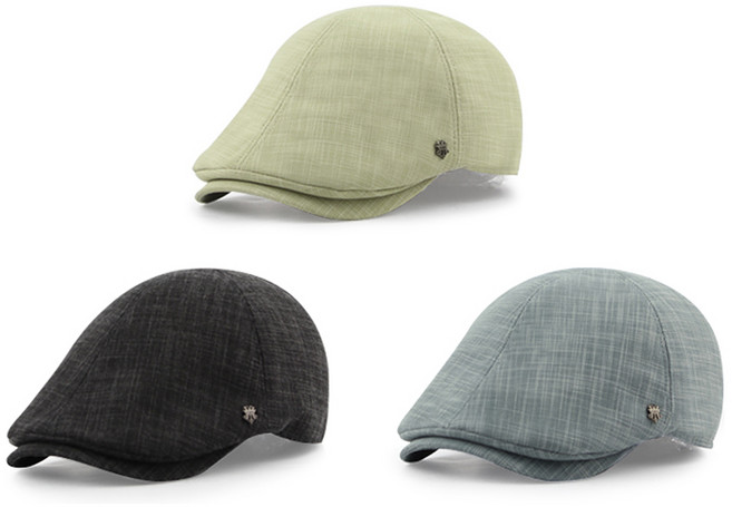 여름 보카시 린넨 대두 빅사이즈 헌팅캡