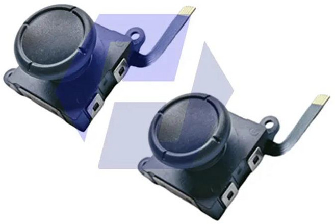 Nintendo Switch/Lite/OLED Joycon 아날로그 엄지 스틱 용 1PC 교체 홀 효과 표류 없음 고감도, 16 black 2pcs