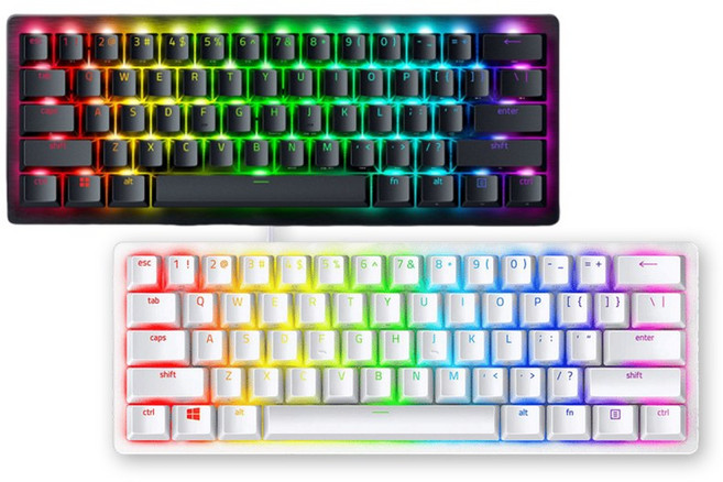Razer 雷蛇 Huntsman V3 Pro Mini 獵魂光蛛 電競鍵盤, 白色