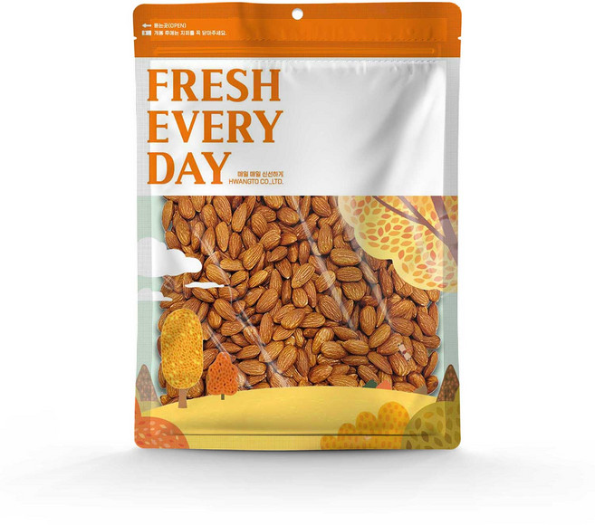 황토마을 구운 아몬드, 1kg, 1개