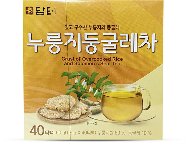 담터 깊고 구수한 누룽지 둥굴레차 40T, 단품