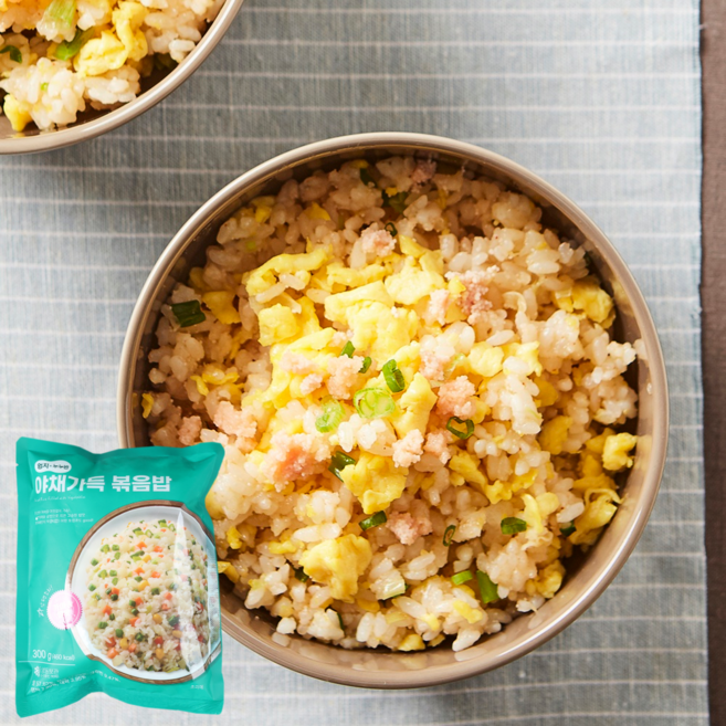 엄지 야채가득볶음밥 간편한 냉동 즉석밥, 5개, 300g