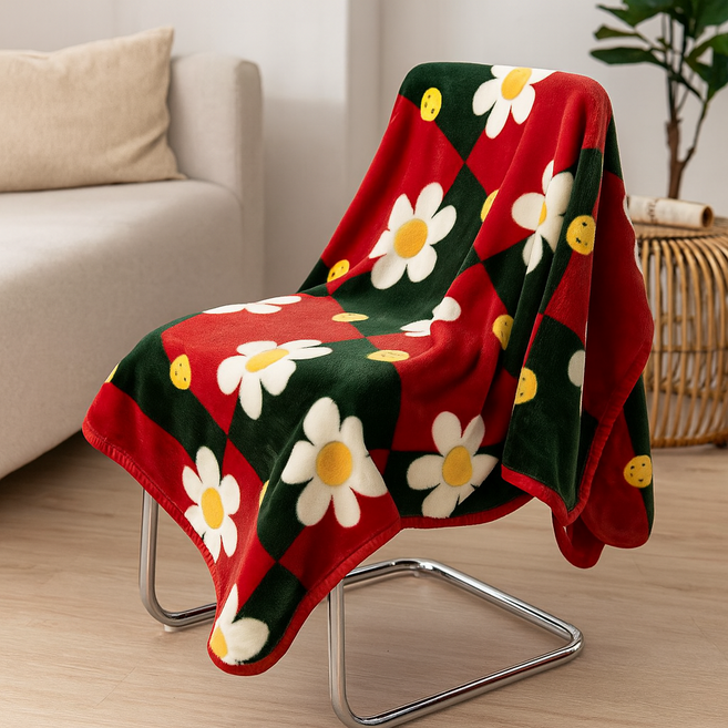 해피비타민 밍크담요/대형 초극세사 담요 /크리스마스담요