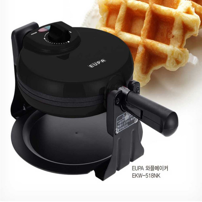 유파 홈메이드 와플메이커 와플기계 회전식, 유파 EKW-518NK 블랙