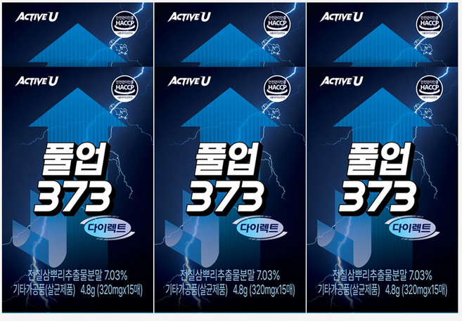 풀업373 다이렉트 6박스(90매) 삼칠삼 전칠삼, 6개, 15회분