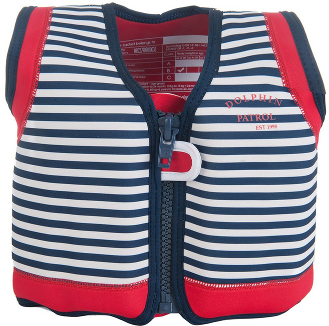 여름 물놀이튜브 보행기튜브 목튜브 구명조끼 브랜드 기획전, 컨피던스 유아 구명조끼 네이비스트라이프 S사이즈, 1개