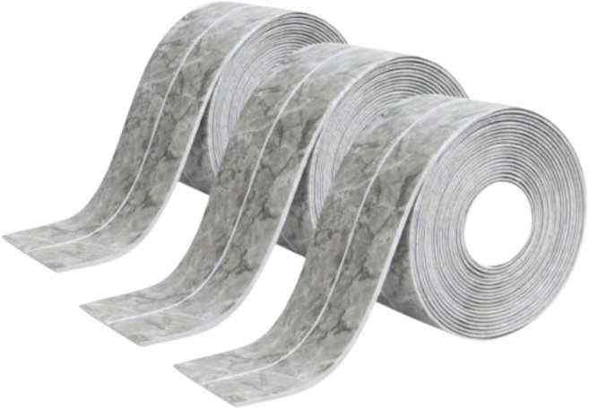 DAONE 곰팡이 물 때 방지 틈새 마감 다용도 방수테이프 그레이마블 3개, 1세트