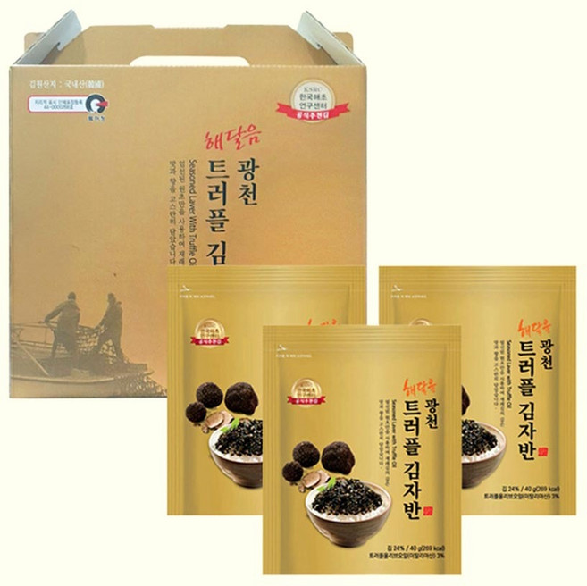 광천 김자반 추석선물세트 김 트러플 고급 명절 반찬, 1g, 1개