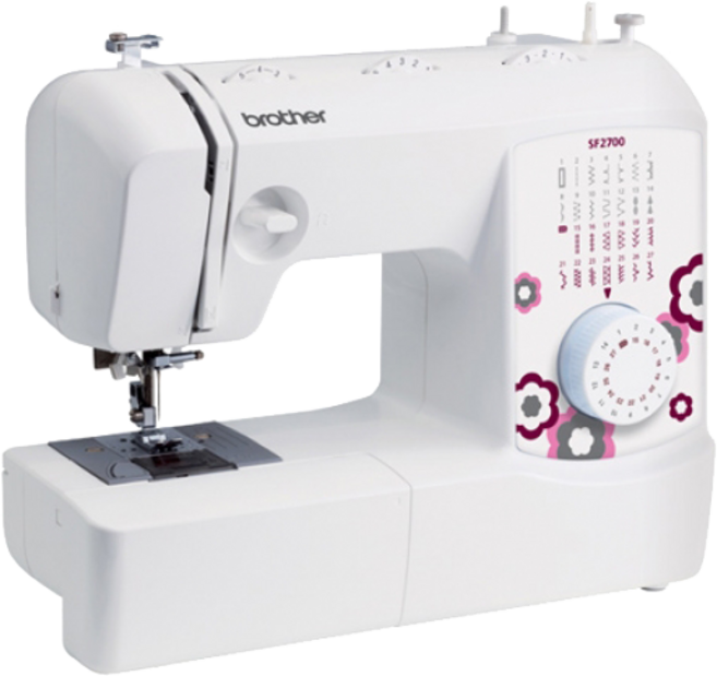 부라더 정품 AS가능 튼튼한 중급자용 반자동 실끼우기 오버록 가정용 미싱 재봉기 재봉틀, SF2700+용구함+수강증+서적