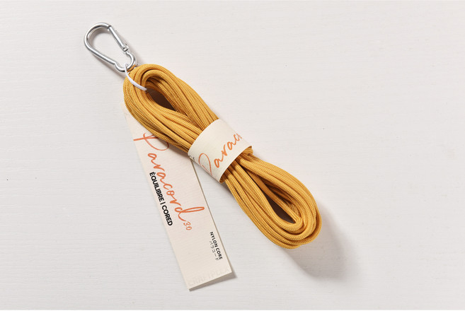 소분 3.0mm 5m 카라비너 파라코드 끈 아웃도어 로프 리드줄 팔찌 마스크스트랩, 32. Mustard