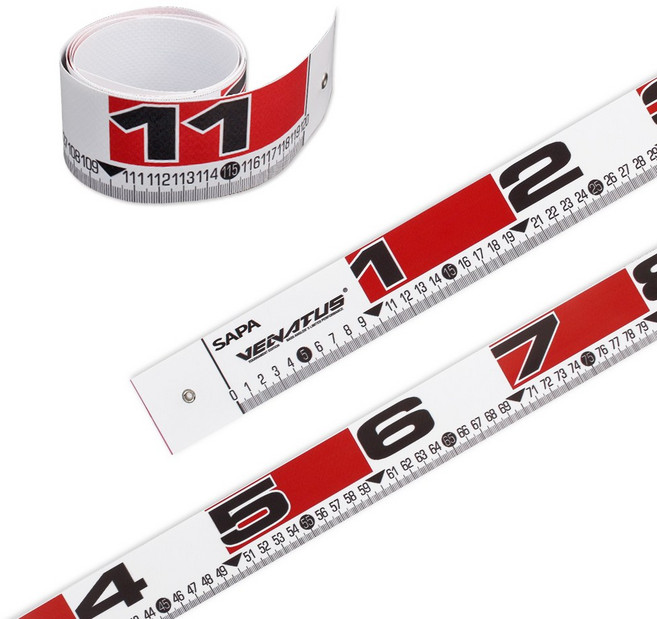 싸파 베나투스 휴대용 피싱줄자120 계측자 낚시줄자, 단색, 1개