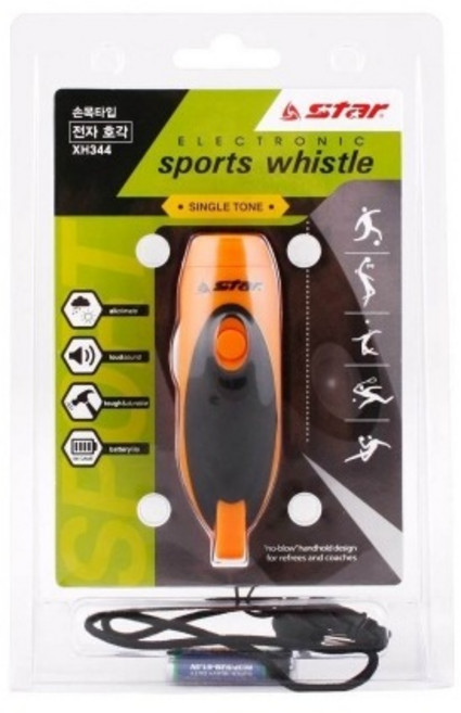 LHL 줄포함 스타 / XH344 올리브전자호각 오렌지 손목타입, 상세페이지 참조