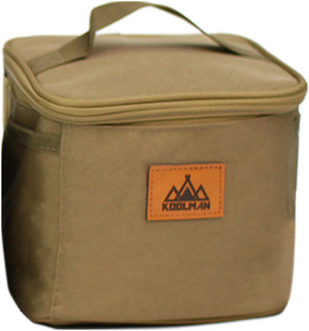 KOOLMAN(쿨맨) 다용도 양념통 수납 캠핑 가방, 1개, 1단, 양념통 수납가방 - 골든브라운